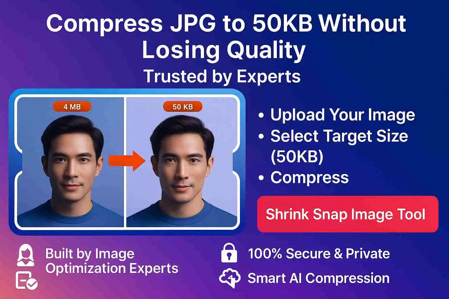 compress JPG to 50kb